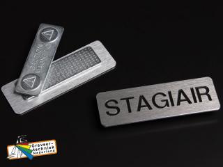 Badge met magneet voor bv een stagiair